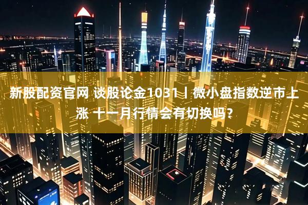 新股配资官网 谈股论金1031丨微小盘指数逆市上涨 十一月行情会有切换吗？